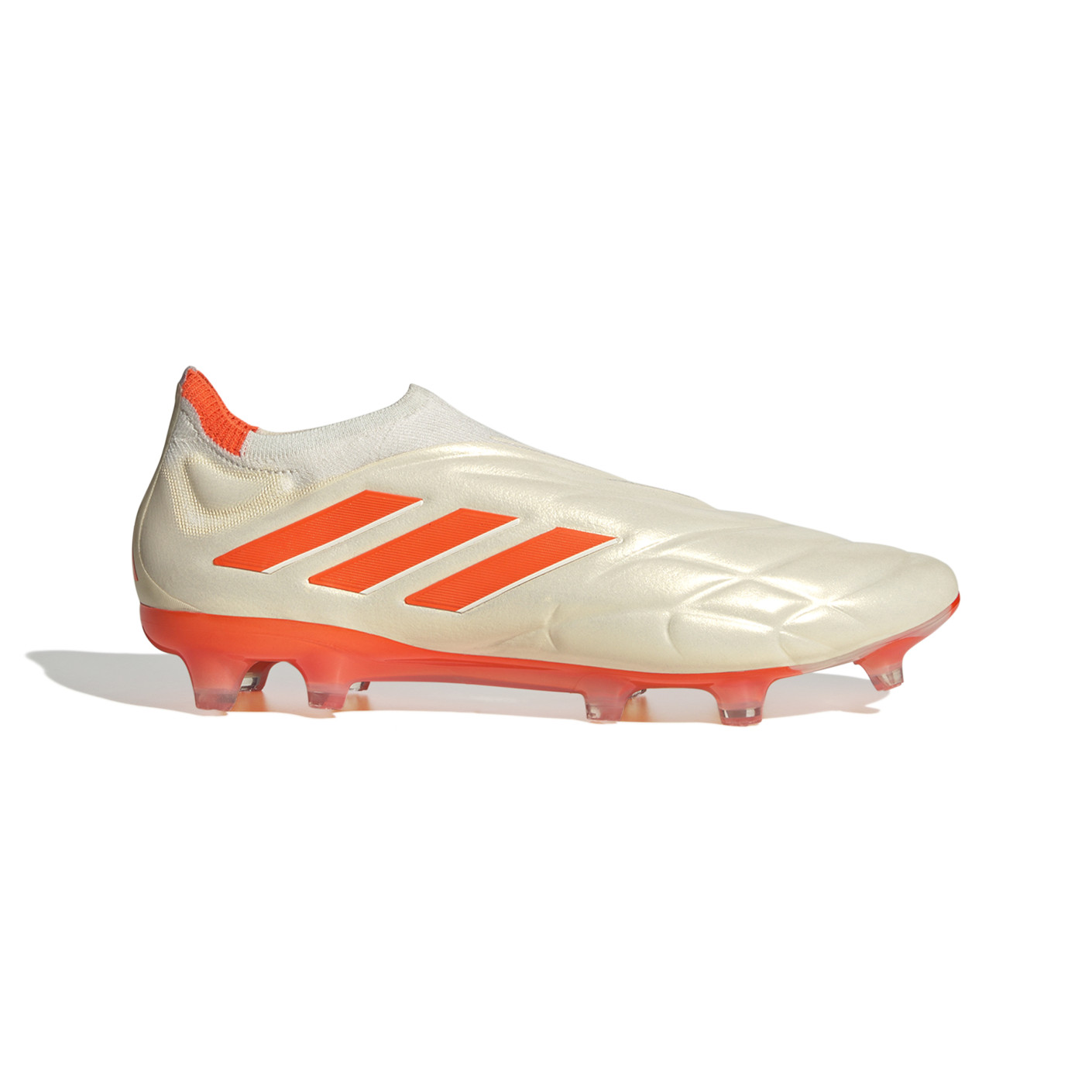 adidas Copa Pure+ Gazon Naturel Chaussures de Foot (FG) Blanc Orange