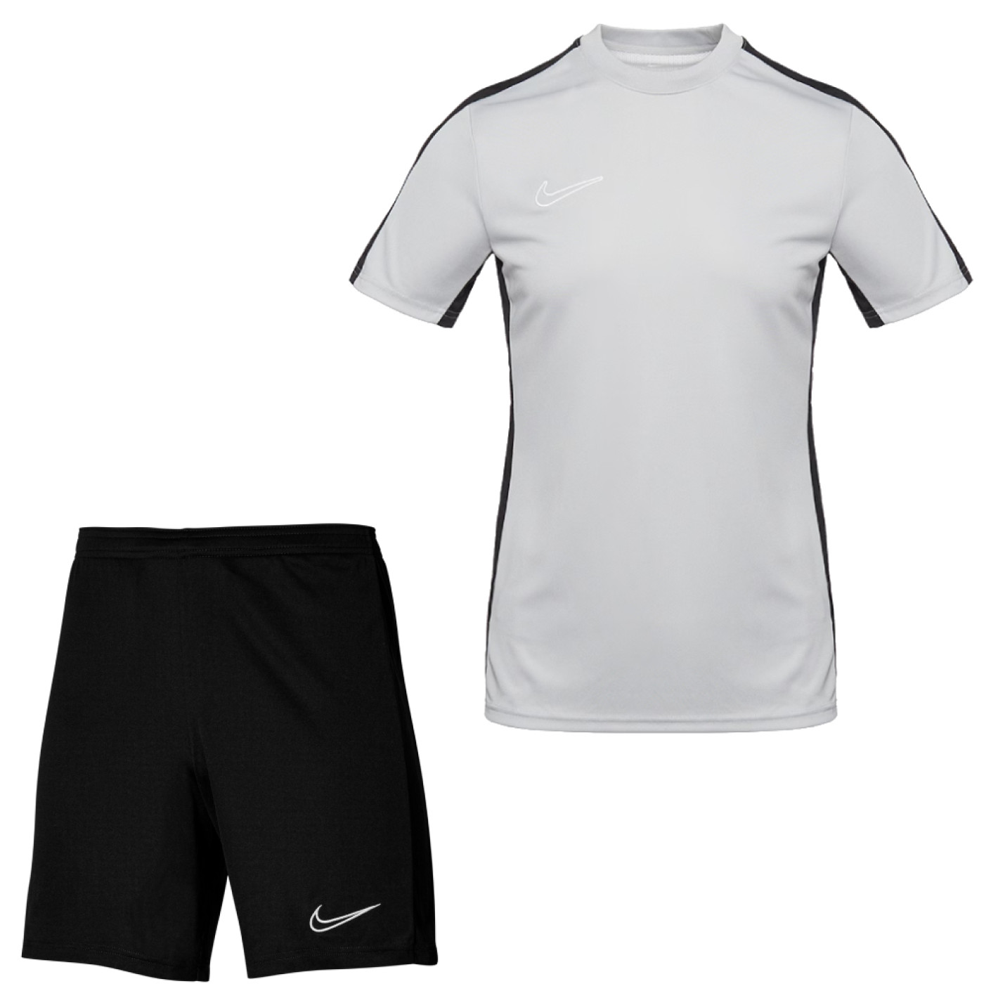Nike Dri-FIT Academy 23 Trainingsset Kids Grijs Zwart Wit