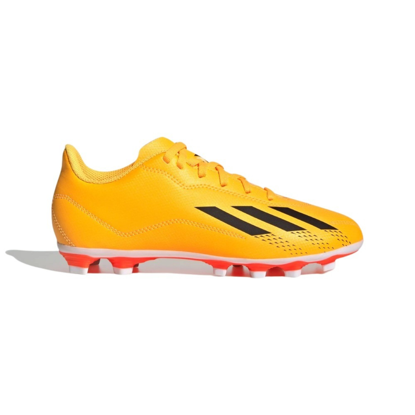 adidas X Speedportal.4 Gazon Naturel Gazon Artificiel Chaussures de Foot (FxG) Enfants Orange Or Noir