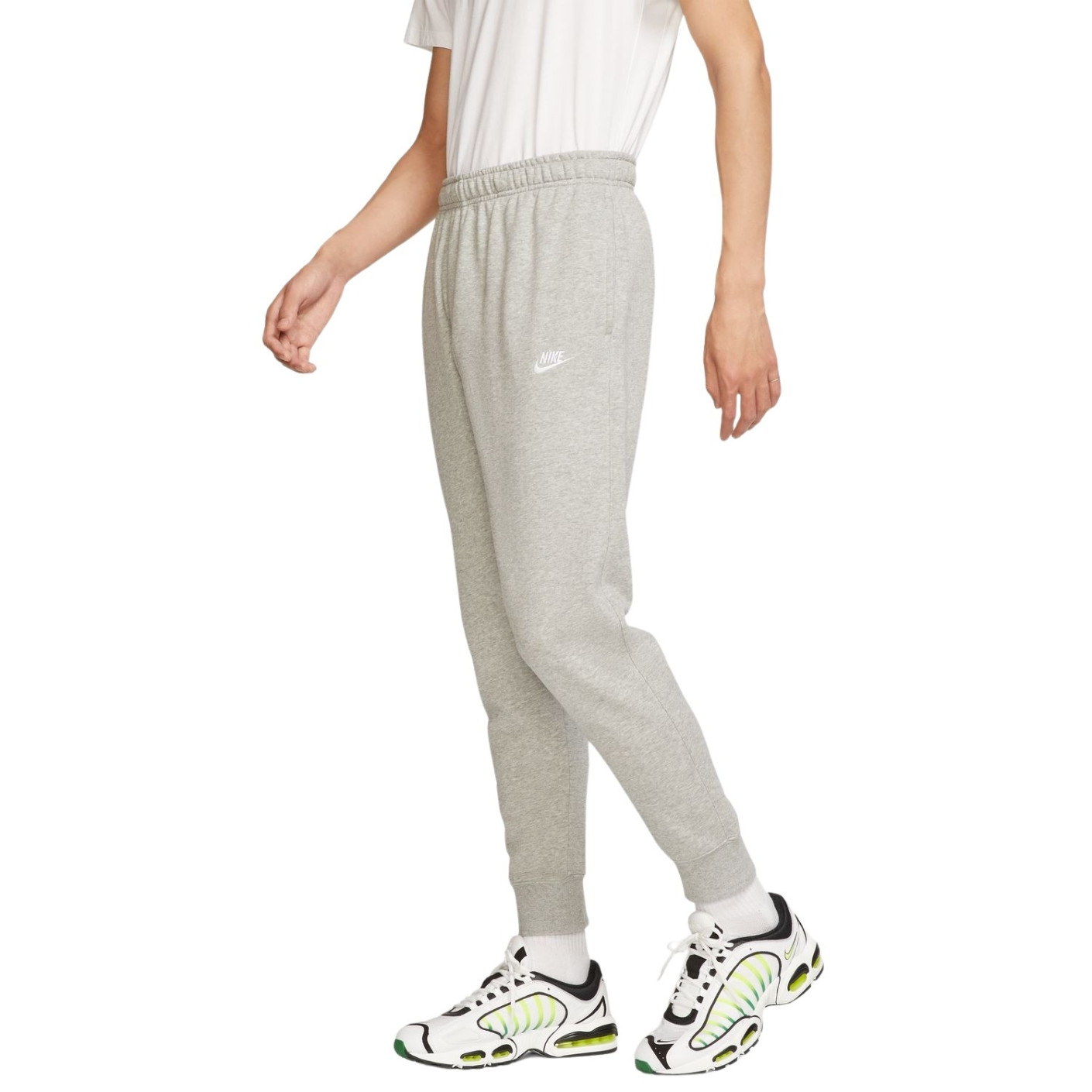 Nike Sportswear Club Pantalon de Jogging Gris Blanc Voetbalshop.be
