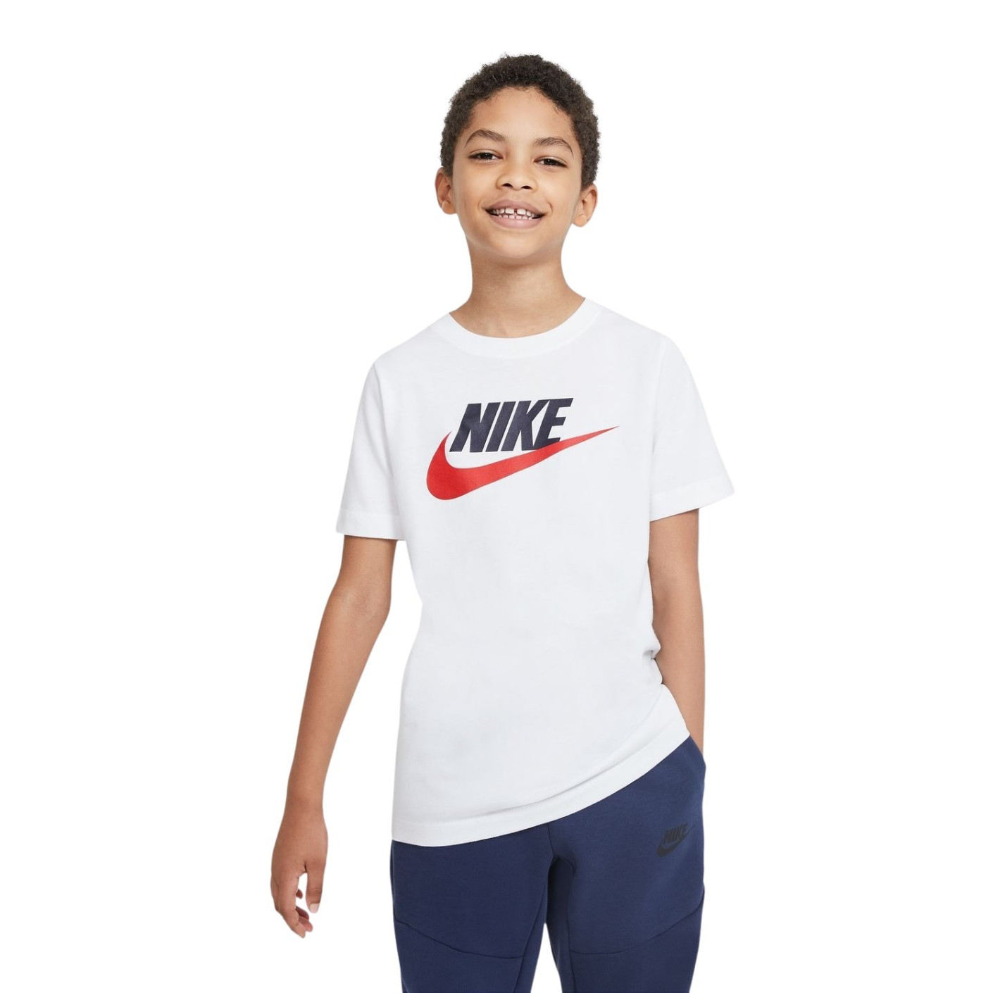 Onzorgvuldigheid Hulpeloosheid Laboratorium Nike Sportswear Logo T-Shirt Kids Wit Zwart Rood - Voetbalshop.be