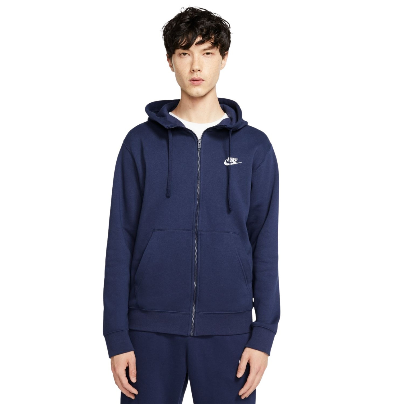 Nike Sportswear Club Fleece Veste Bleu Foncé Blanc