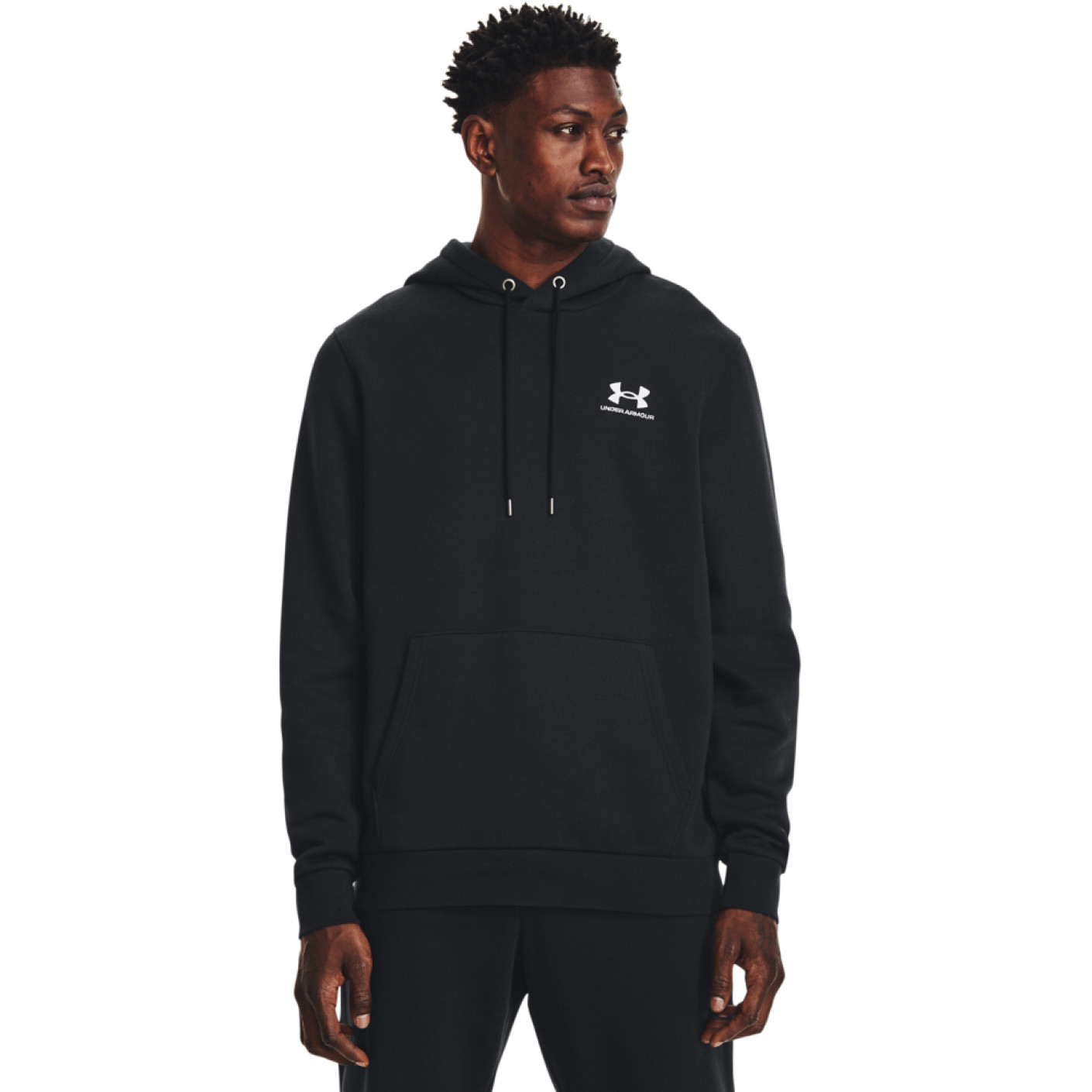 Under Armour Icon Fleece Hoodie Zwart Wit