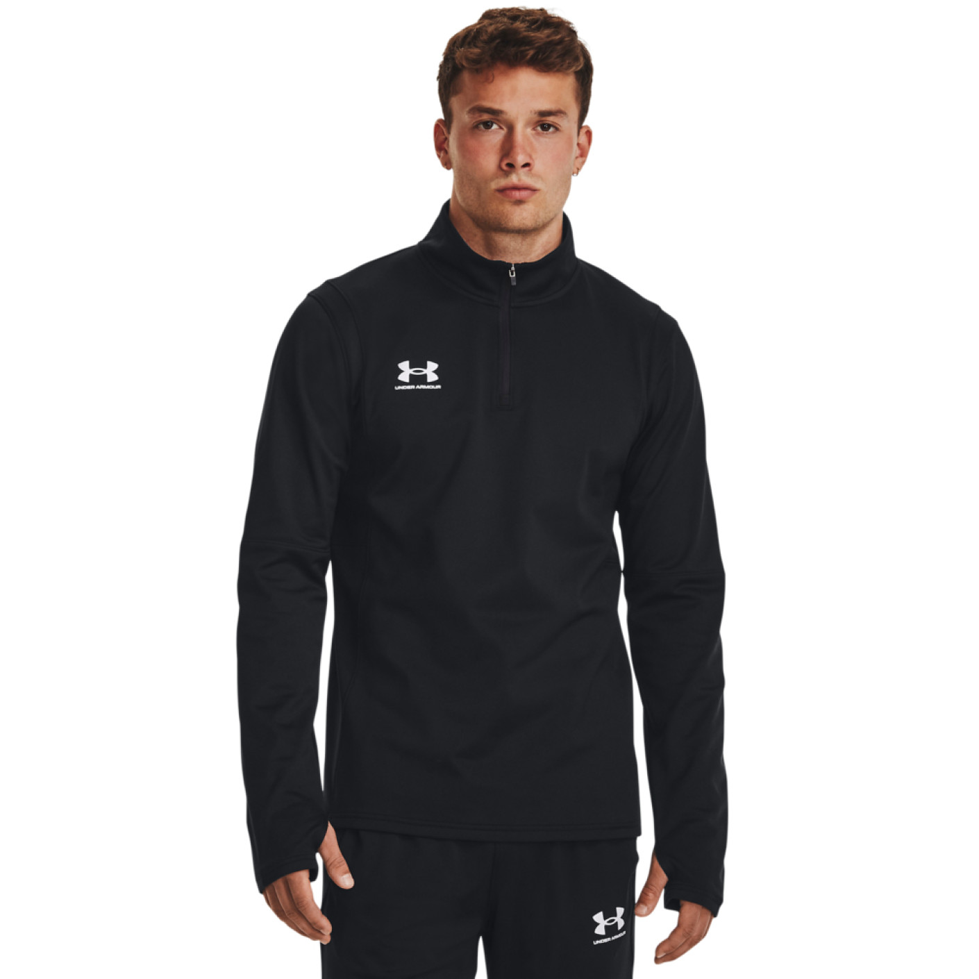 Under Armour Challenger Haut d'Entraînement 1/4-Zip Noir Blanc