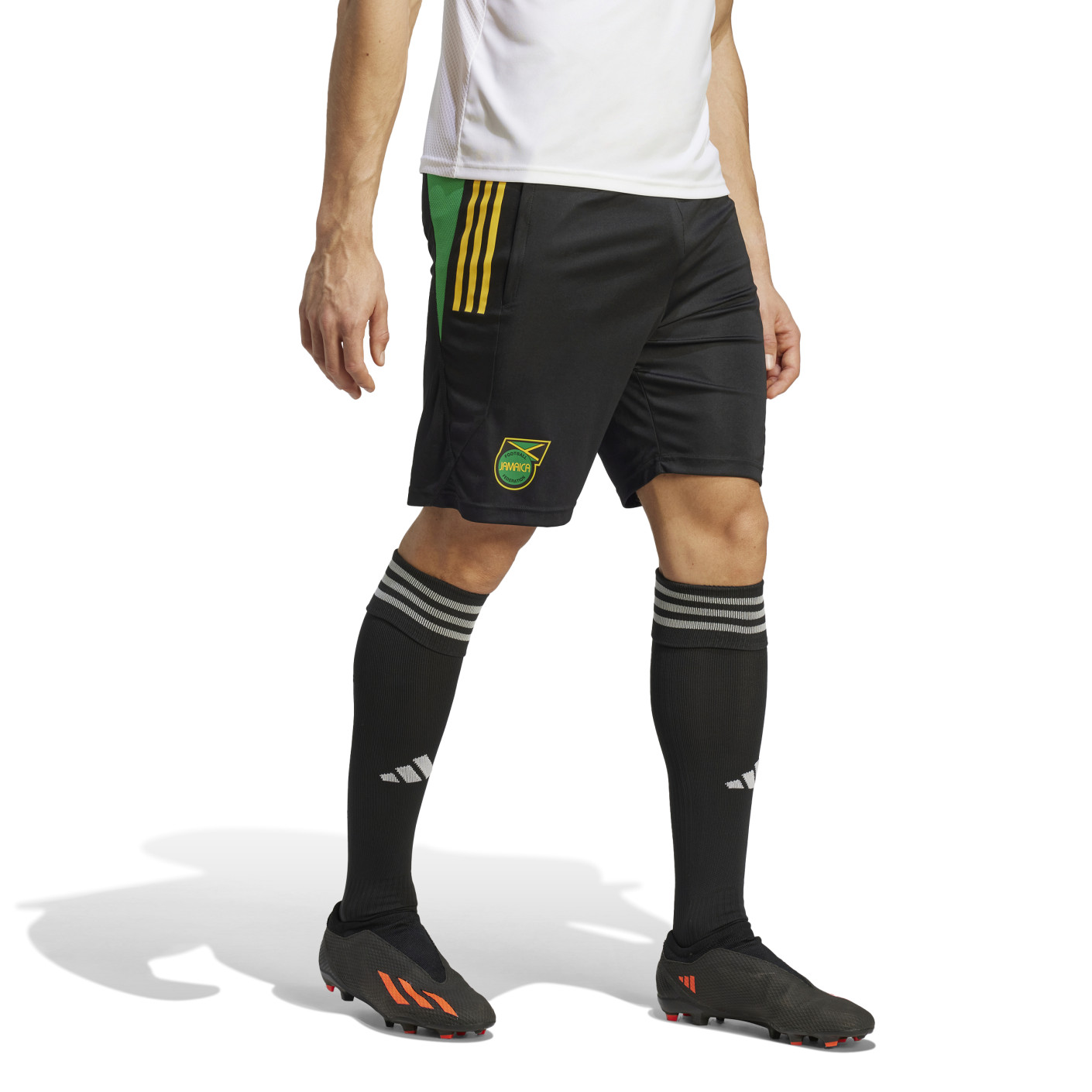 adidas Jamaica Trainingsbroekje 2023-2024 Zwart Groen Geel