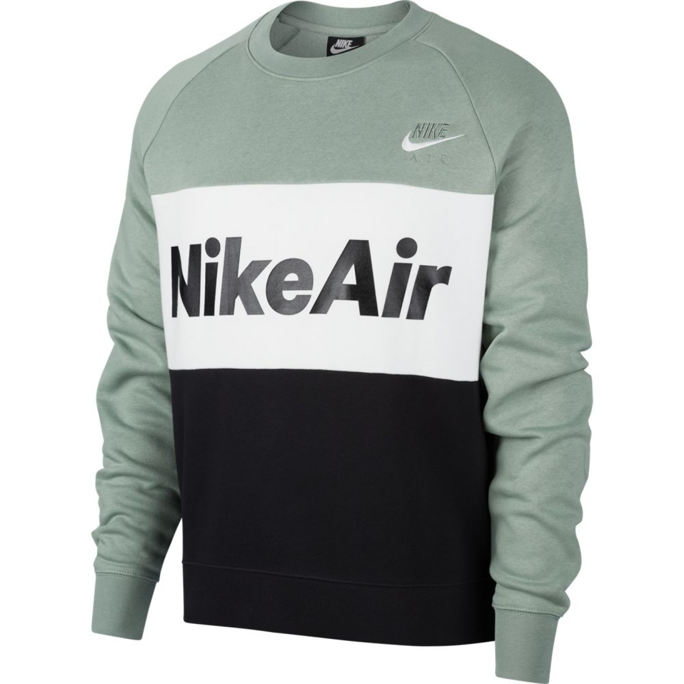 Nike Air Crew Sweater Grijs Groen Wit