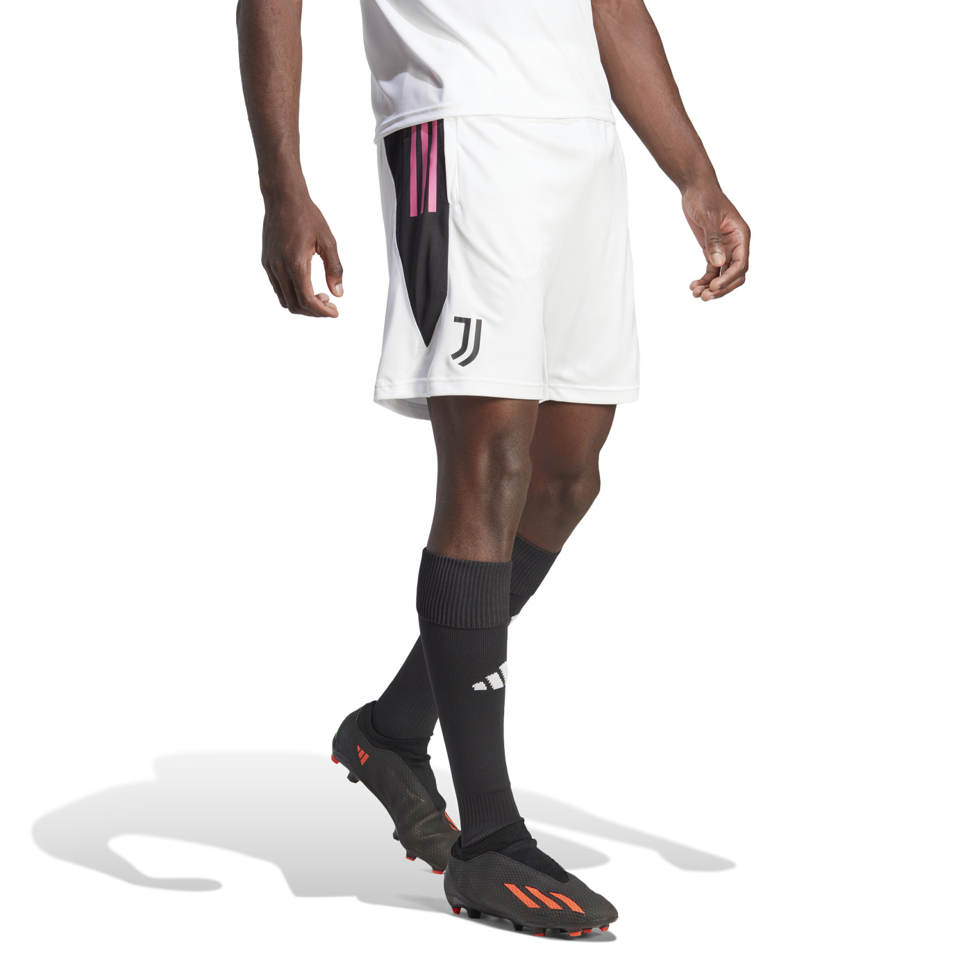 adidas Juventus Short d'Entraînement 2023-2024 Blanc Noir Rose