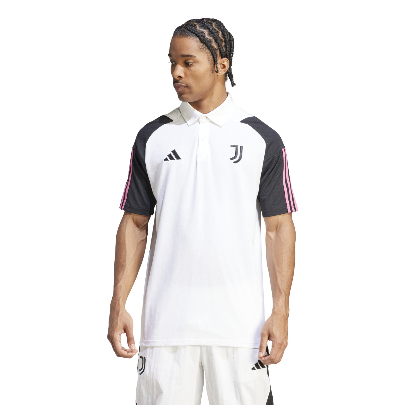 adidas Juventus Polo 2023-2024 Blanc Noir Rose