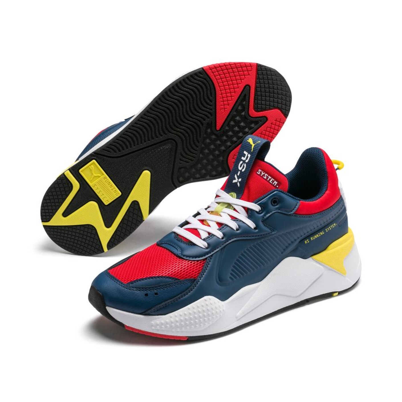 PUMA RS-X MASTER Sneaker Donkerblauw Rood Wit