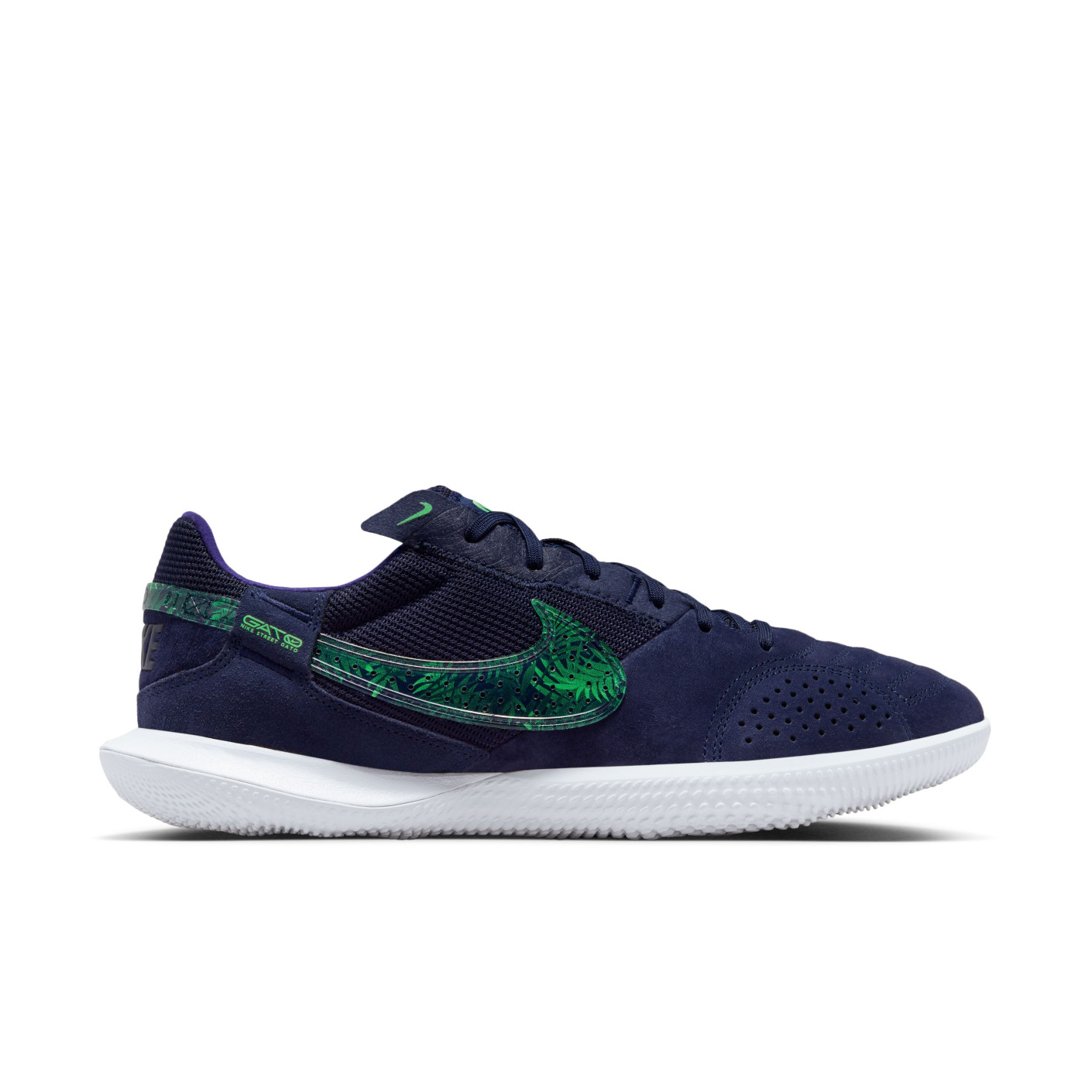 Nike Streetgato Chaussures de Foot Street Bleu Fonc Vert