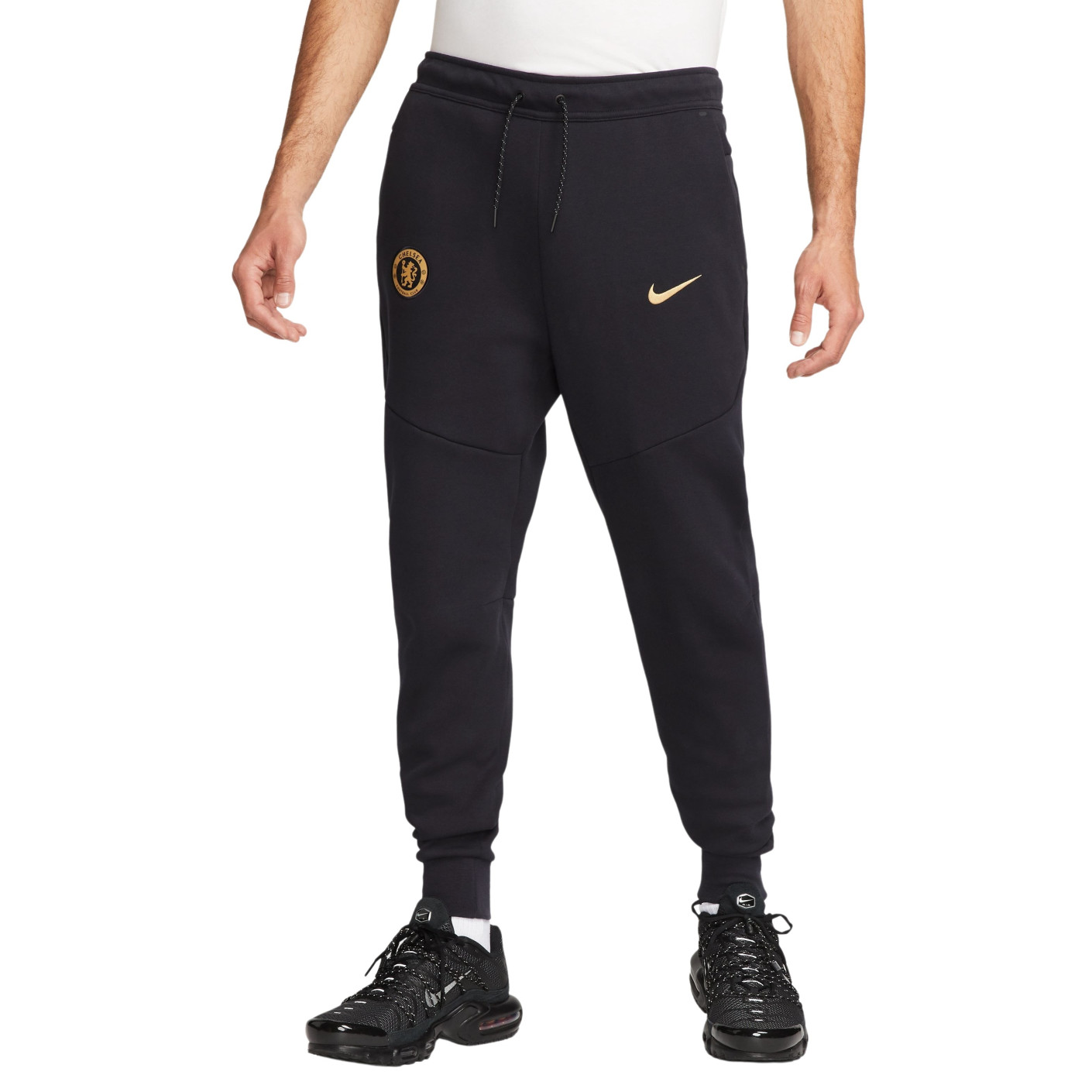 Nike Chelsea Tech Fleece Pantalon de Jogging 2023-2024 Noir Or