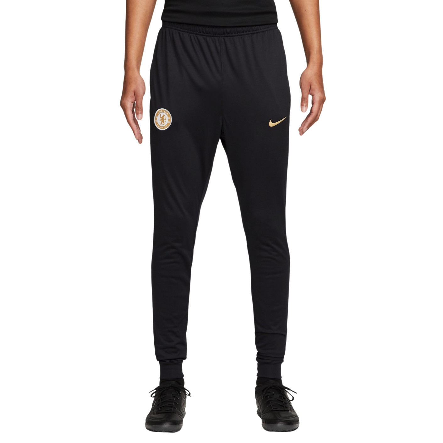 Nike Chelsea Strike Track Pantalon d'Entraînement  2023-2024 Noir Doré