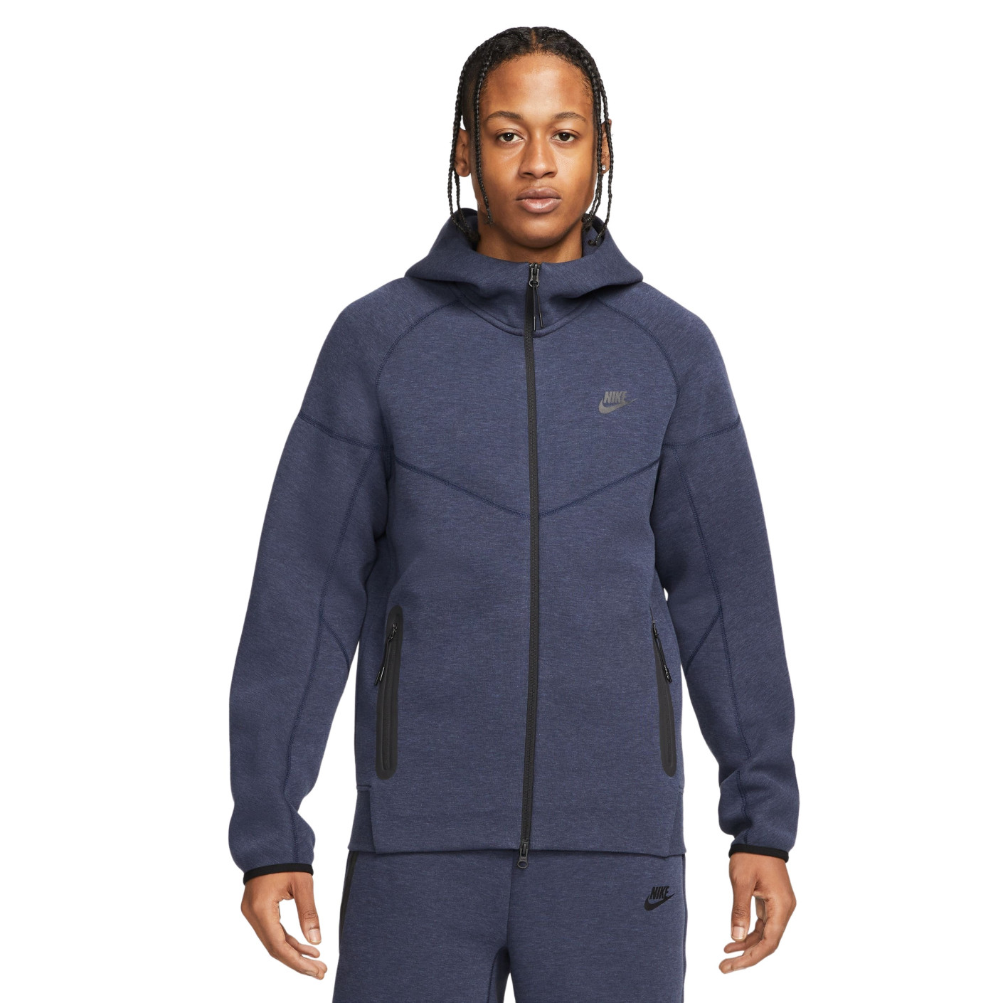 Nike Tech Fleece Sportswear Veste Bleu Fonce Noir