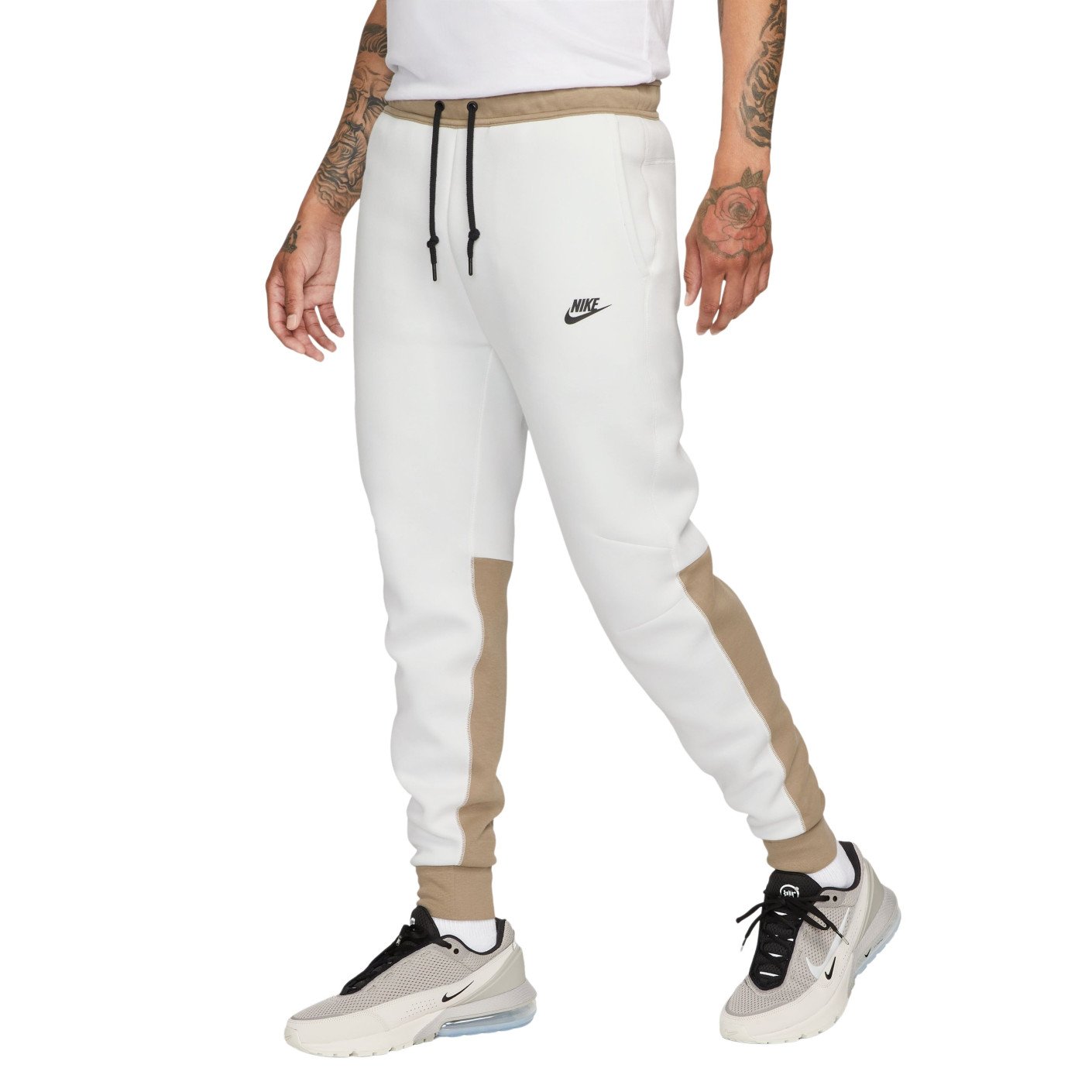 Nike Tech Fleece Sportswear Pantalon de Jogging Blanc Beige Noir