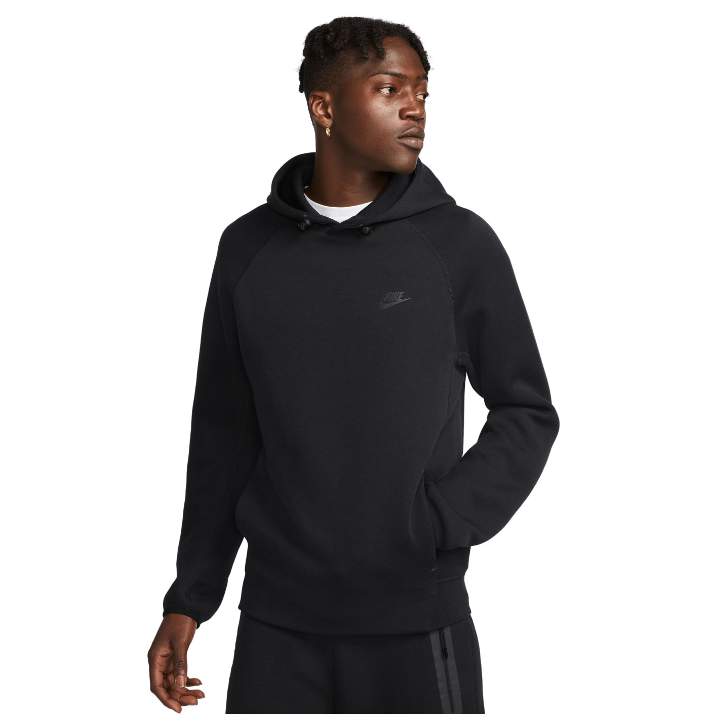 Nike tech fleece hoodie zwart online