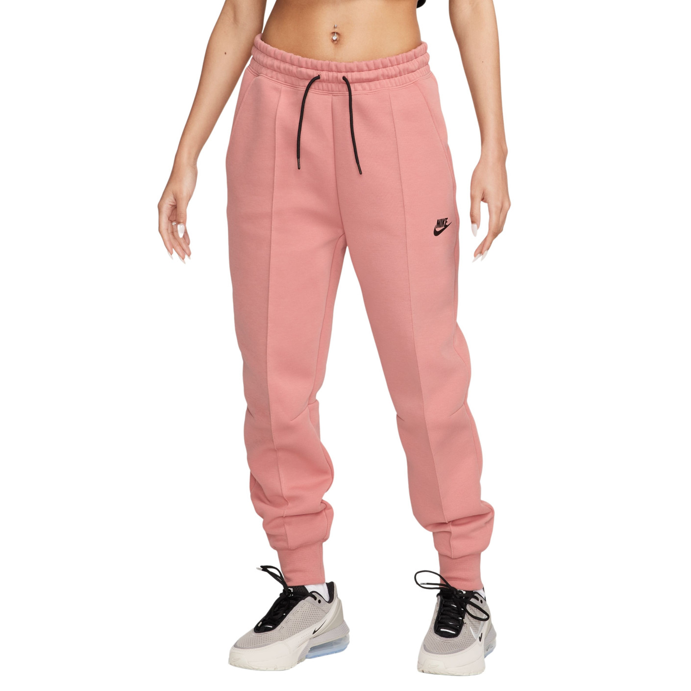 Nike Tech Fleece Sportswear Joggingbroek Dames Roze Zwart