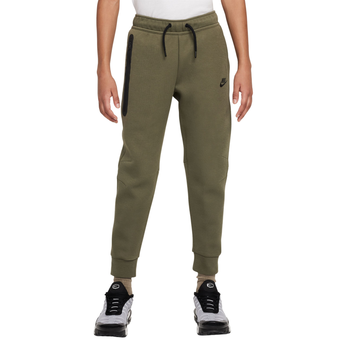 Nike Tech Fleece Sportswear Joggingbroek Kids Olijfgroen Zwart