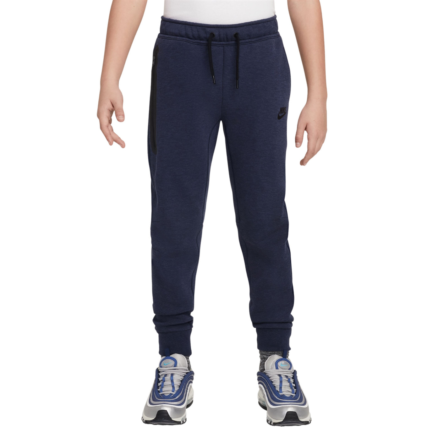 Nike Tech Fleece Sportswear Pantalon de Jogging Enfants Bleu Foncé Noir