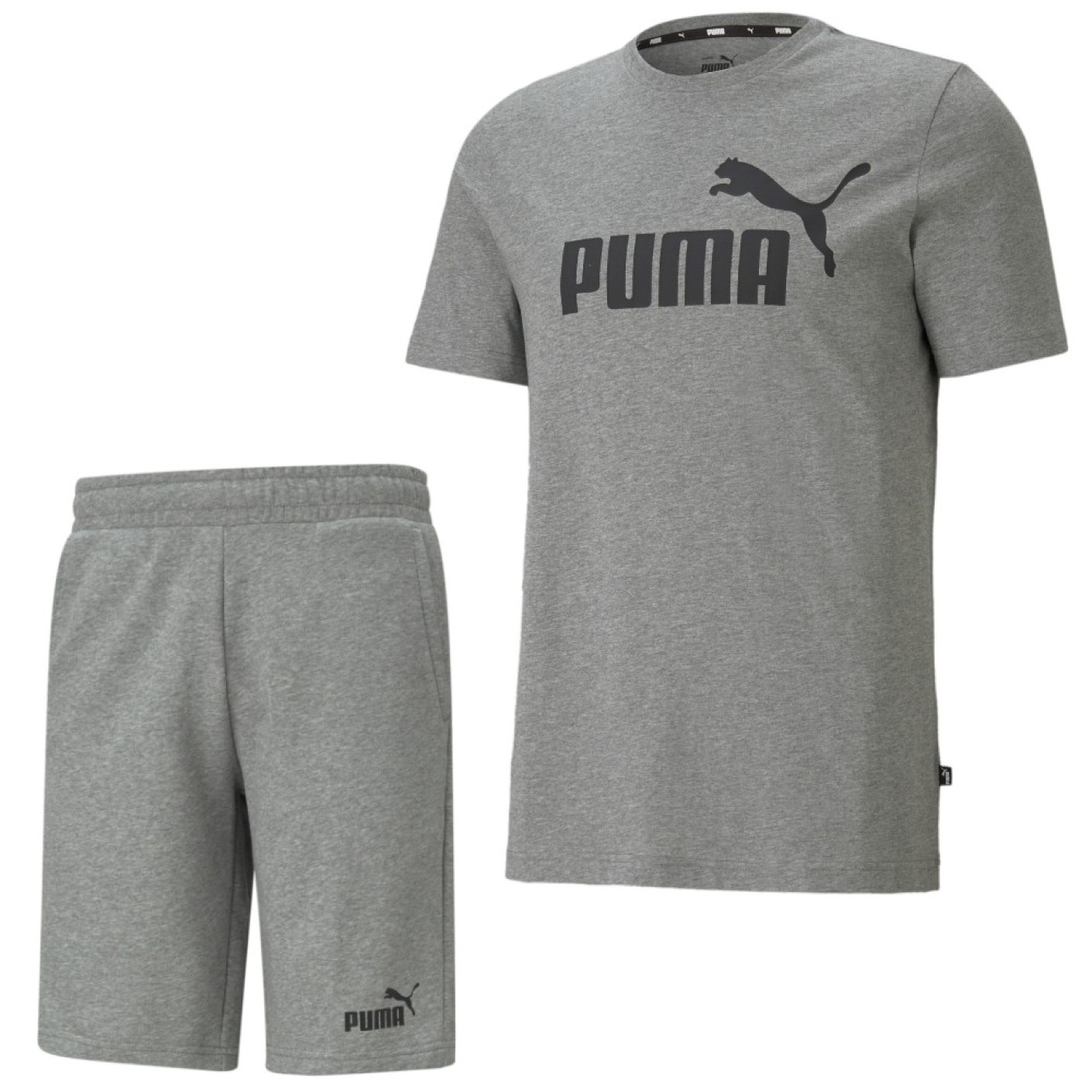 PUMA Essentials Big Logo Ensemble d Ete Gris Noir Voetbalshop.be