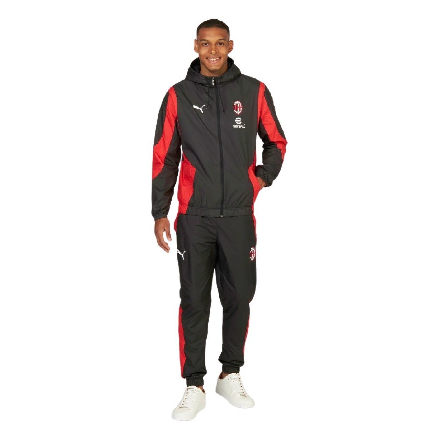 PUMA AC Milan Pre-Match Anthem Survêtement 2023-2024 Noir Rouge