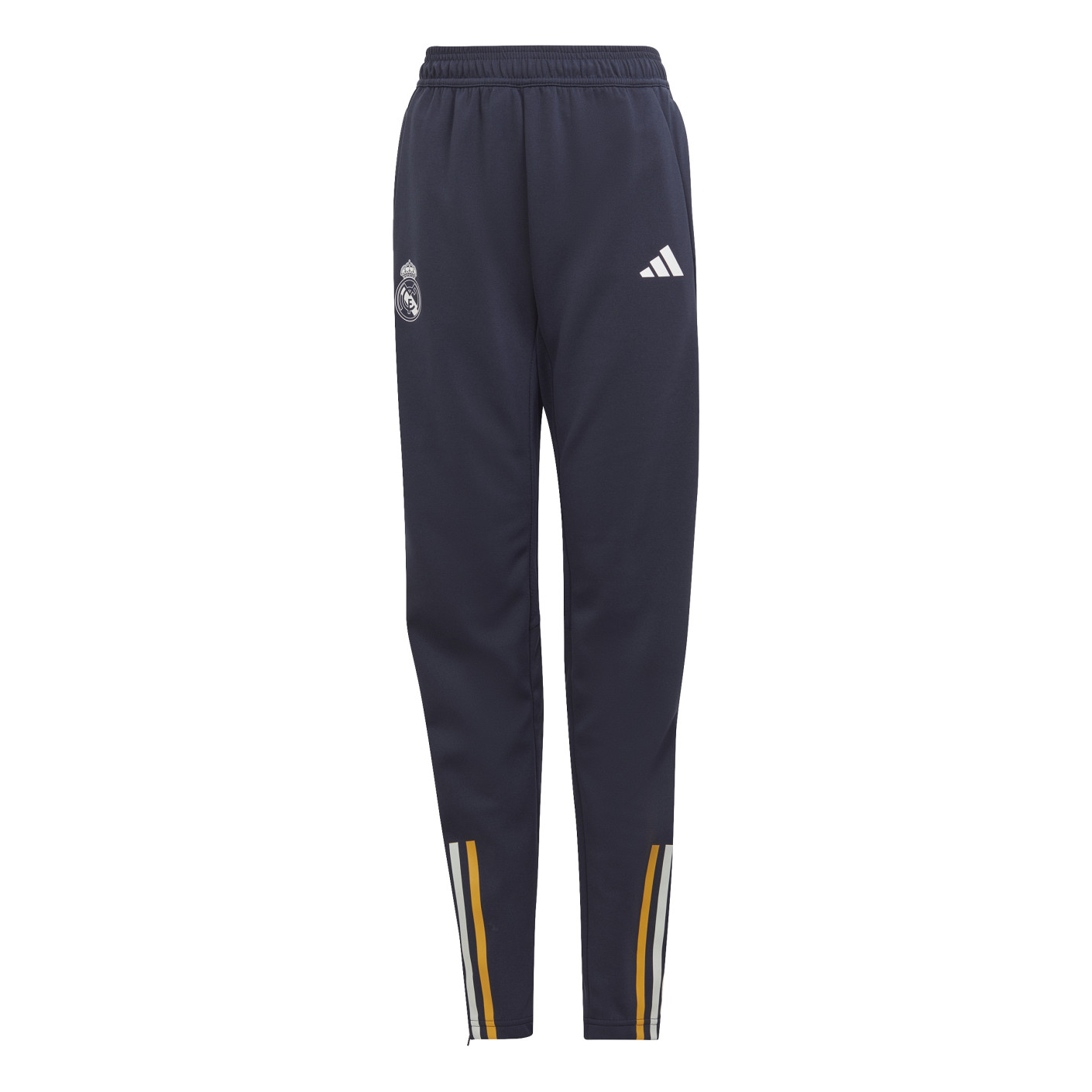 adidas Real Madrid Pantalon d'Entraînement 2023-2024 Enfants Bleu Foncé Blanc Doré