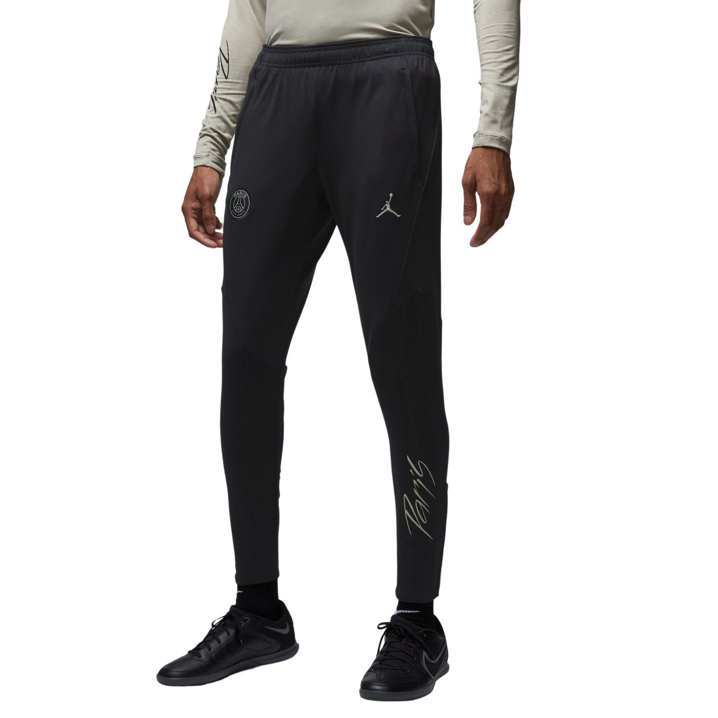 Nike Paris Saint Germain X Jordan Strike Pantalon d Entra nement 2023 2024 Beige Noir