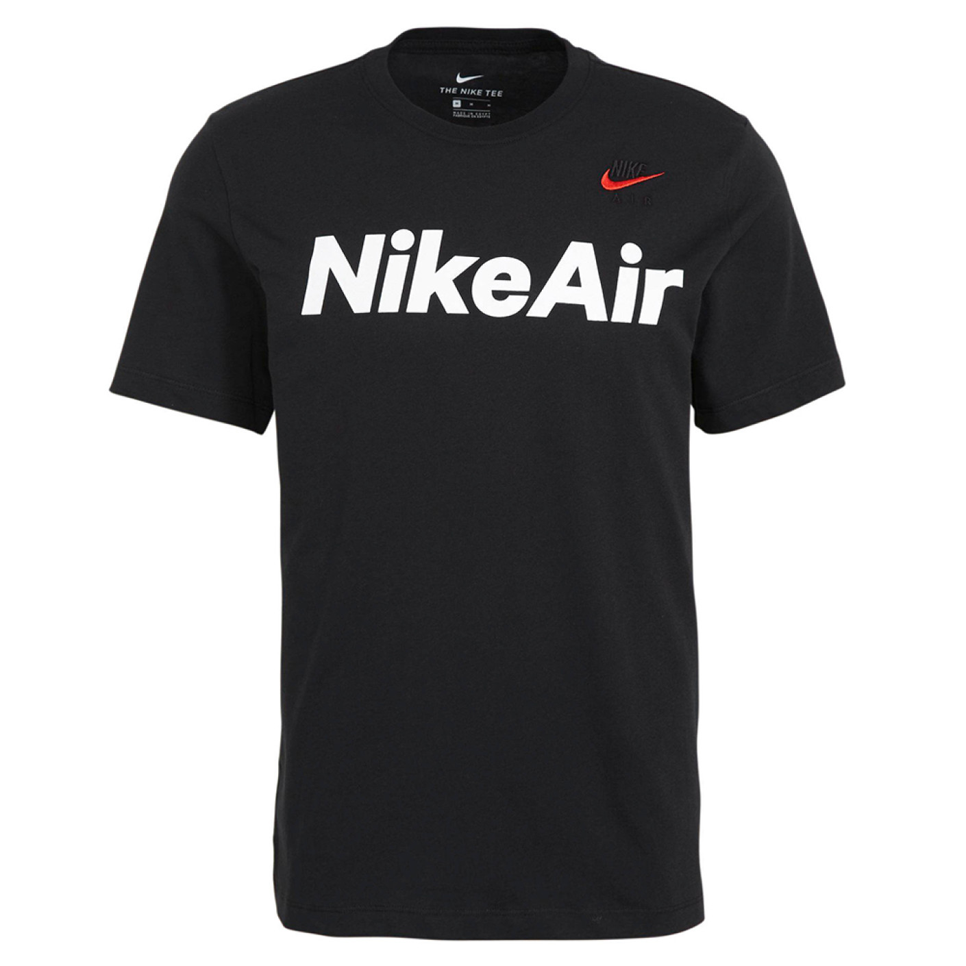 Nike Air T-Shirt Zwart Rood Wit