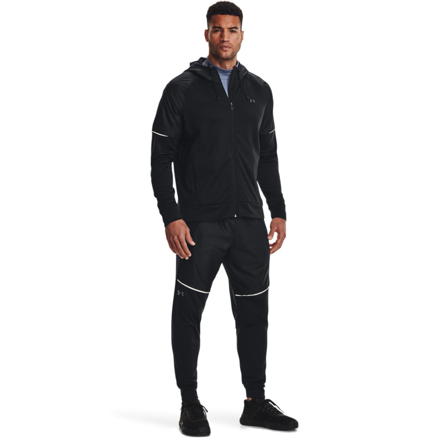 Under Armour Storm Fleece Trainingspak Zwart Donkergrijs