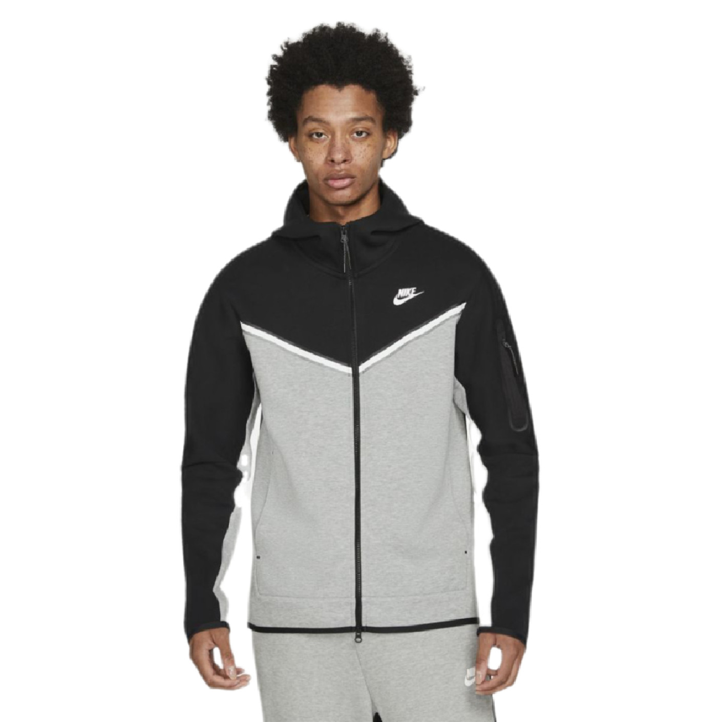 Nike Tech Fleece Veste Noir Gris