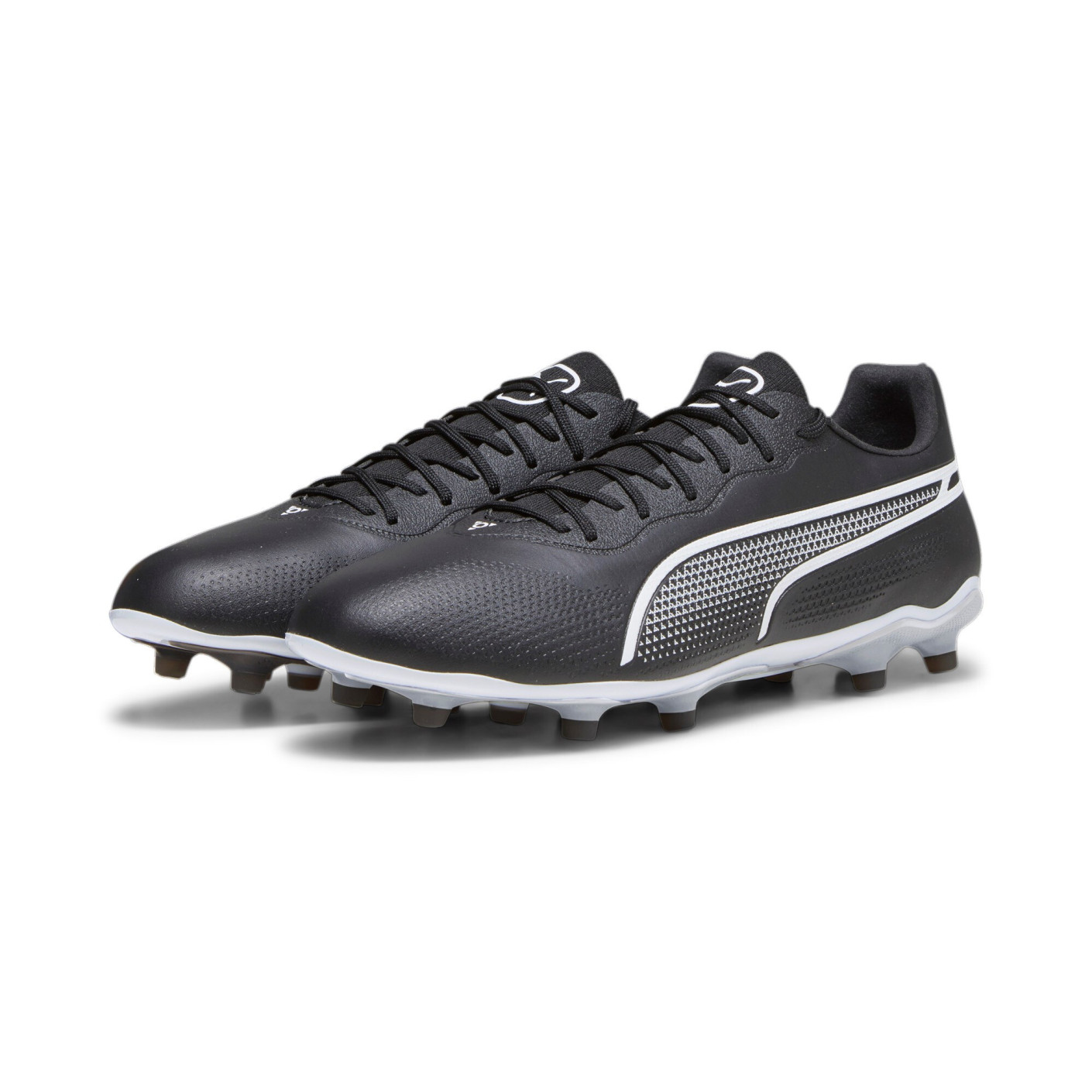 PUMA King Pro Gras / Kunstgras Voetbalschoenen (MG) Zwart Wit