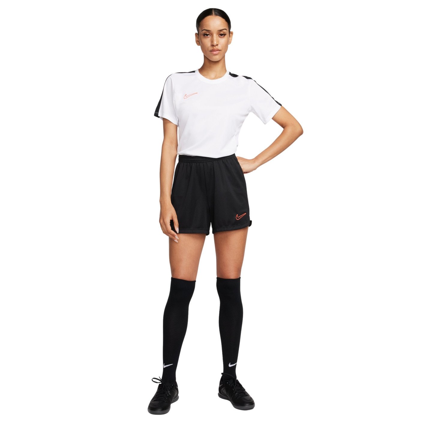 Nike Dri-Fit Academy 23 Trainingsset Dames Wit Zwart Felrood