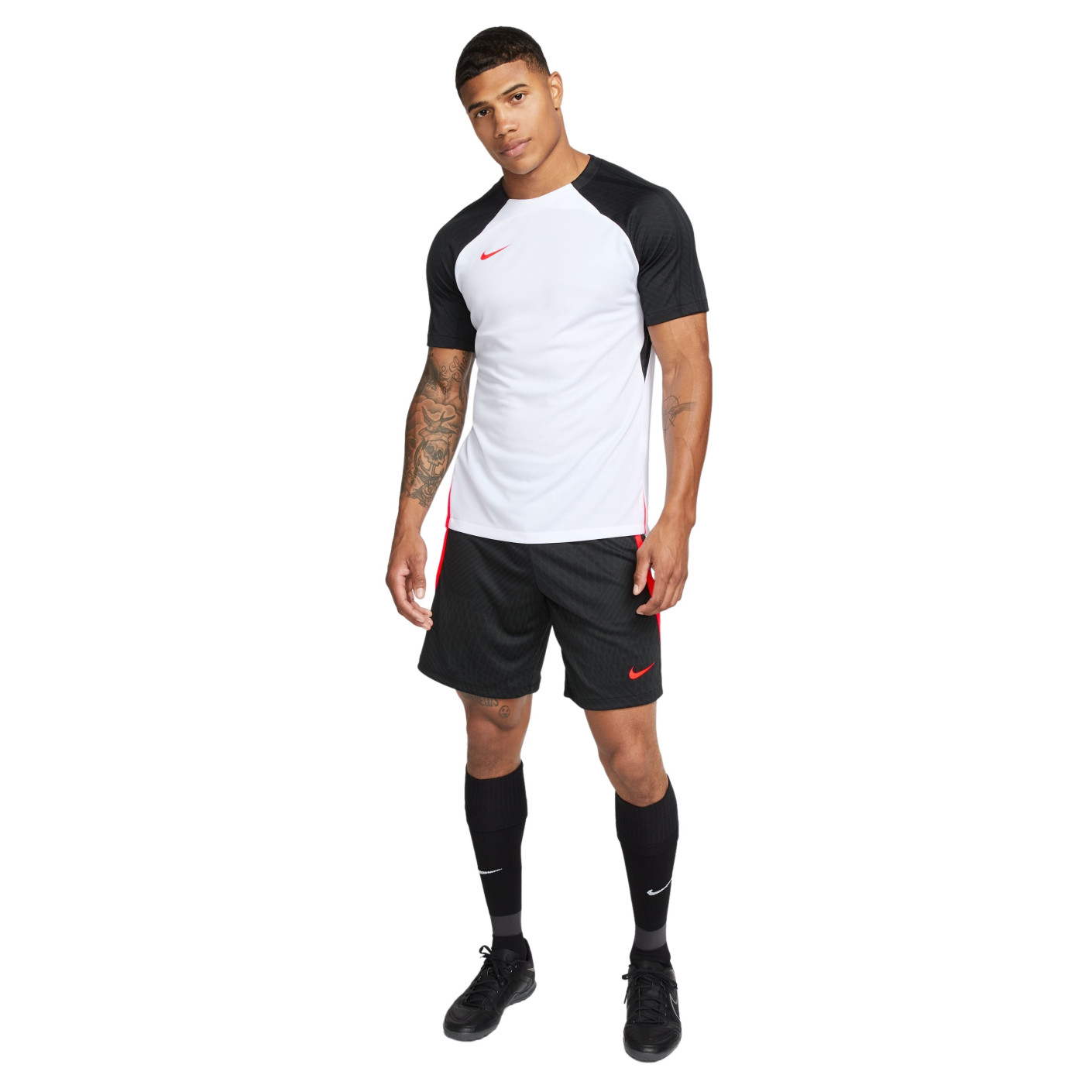 Nike Dri Fit Strike 23 Ensemble Training Blanc Noir Rouge Vif