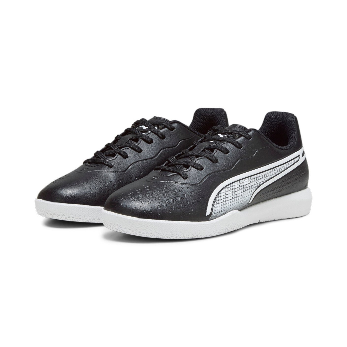 PUMA King Match Zaalvoetbalschoenen (IN) Kids Zwart Wit