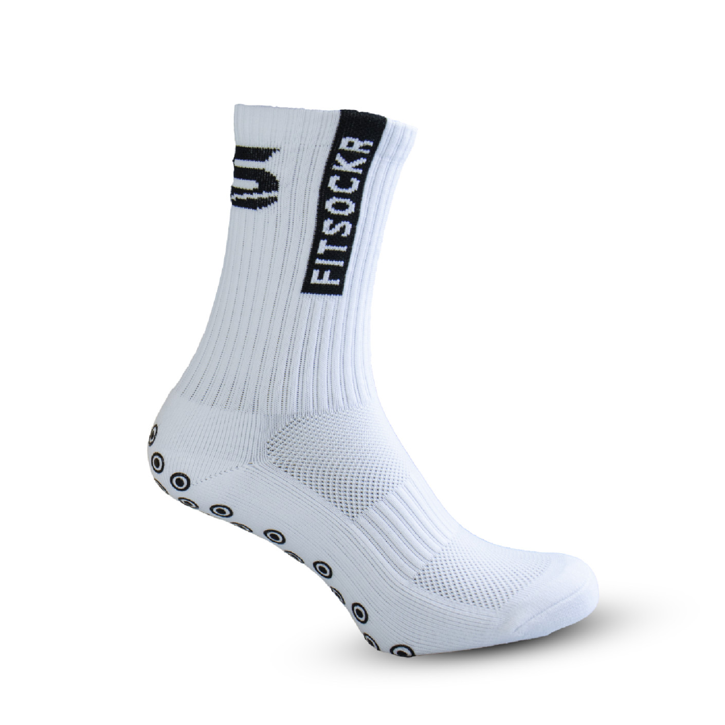 FitSockr Chaussettes Antidérapantes Blanc