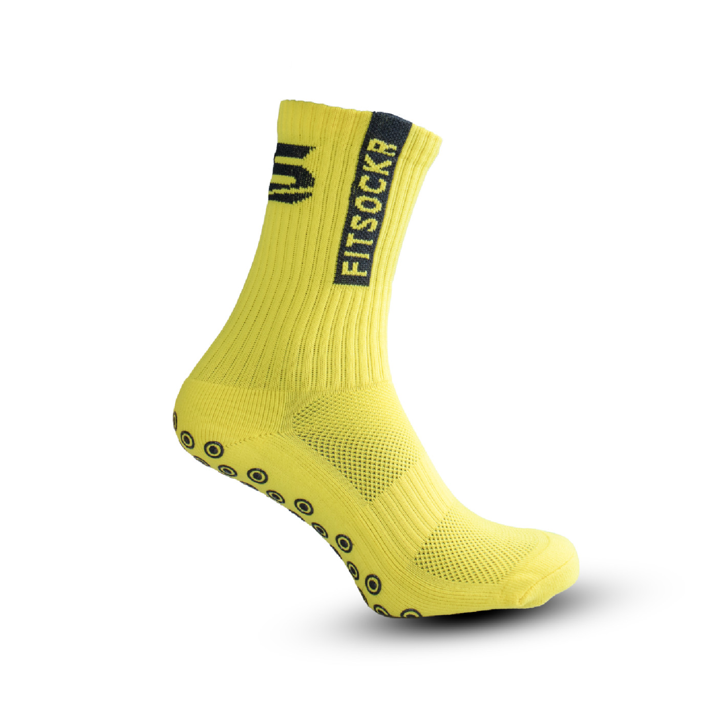 FitSockr Chaussettes Antidérapantes Jaune