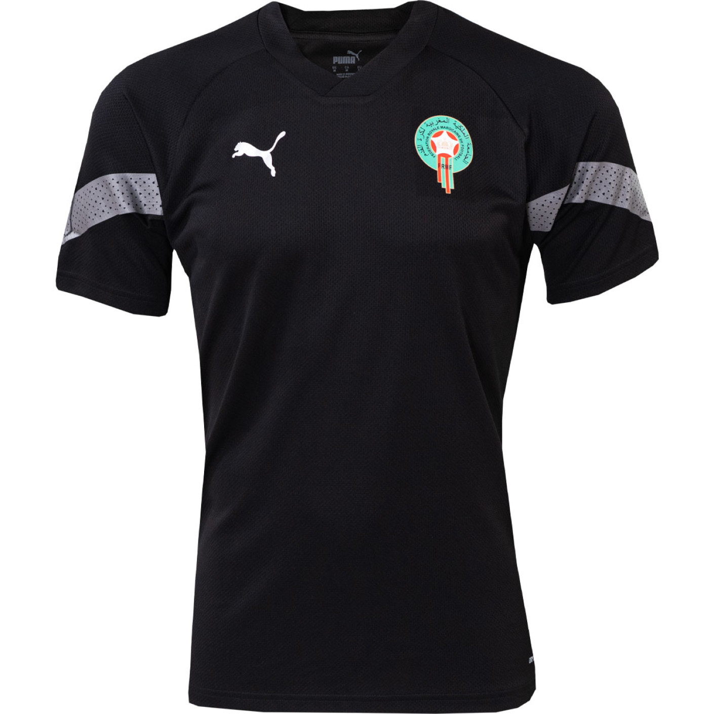 PUMA Maroc Maillot d Entrainement 2022 2024 Noir Argente Voetbalshop.be