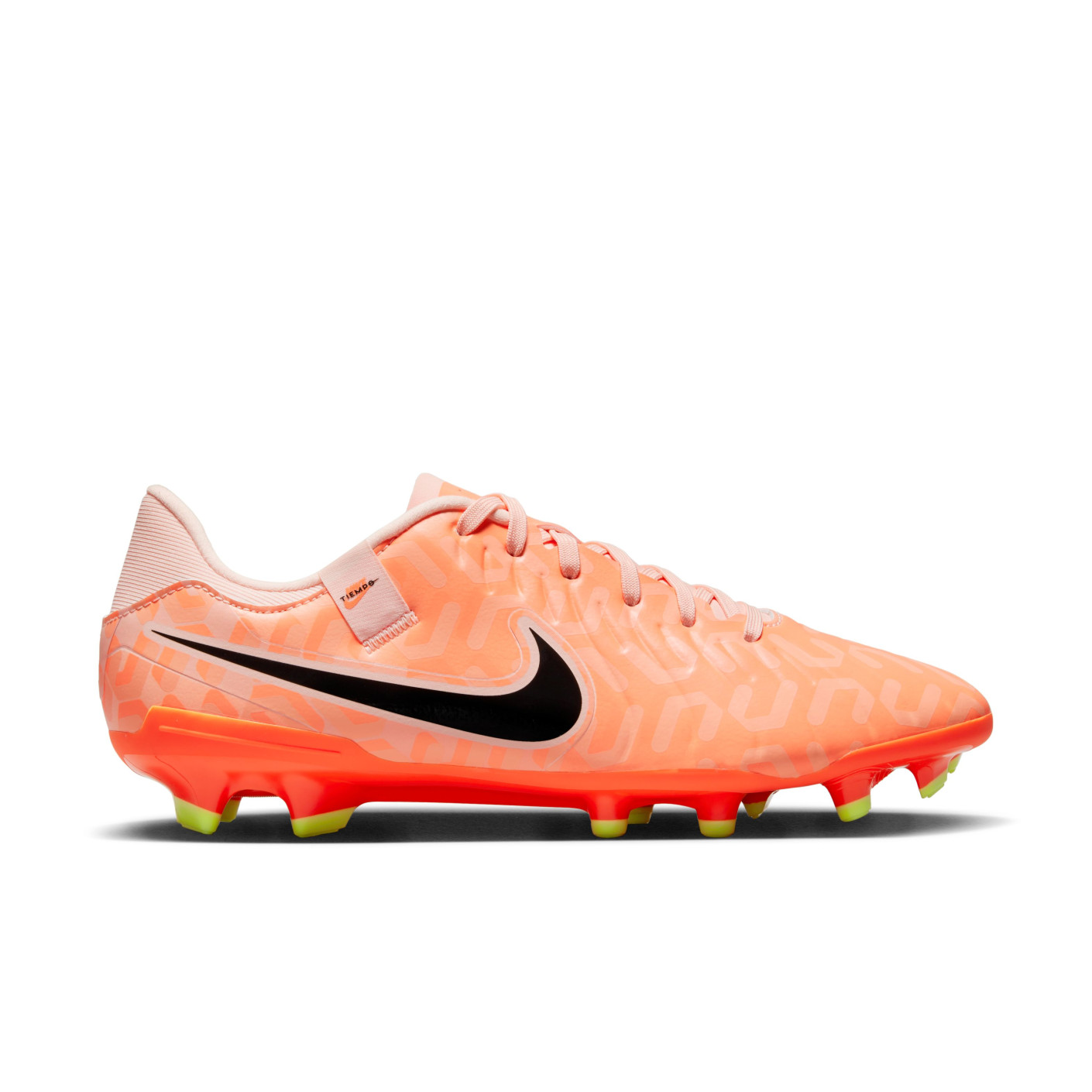 Nike Tiempo Legend 10 Academy Gazon Naturel Gazon Artificiel Chaussures de Foot (MG) Orange Noir