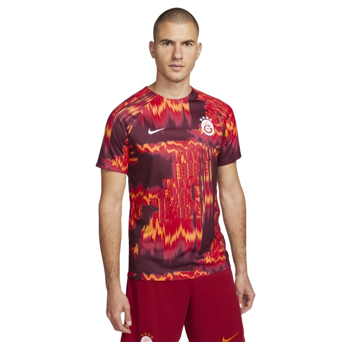 Nike Galatasaray Maillot d Entrainement 2023 2024 Rouge Orange Voetbalshop.be