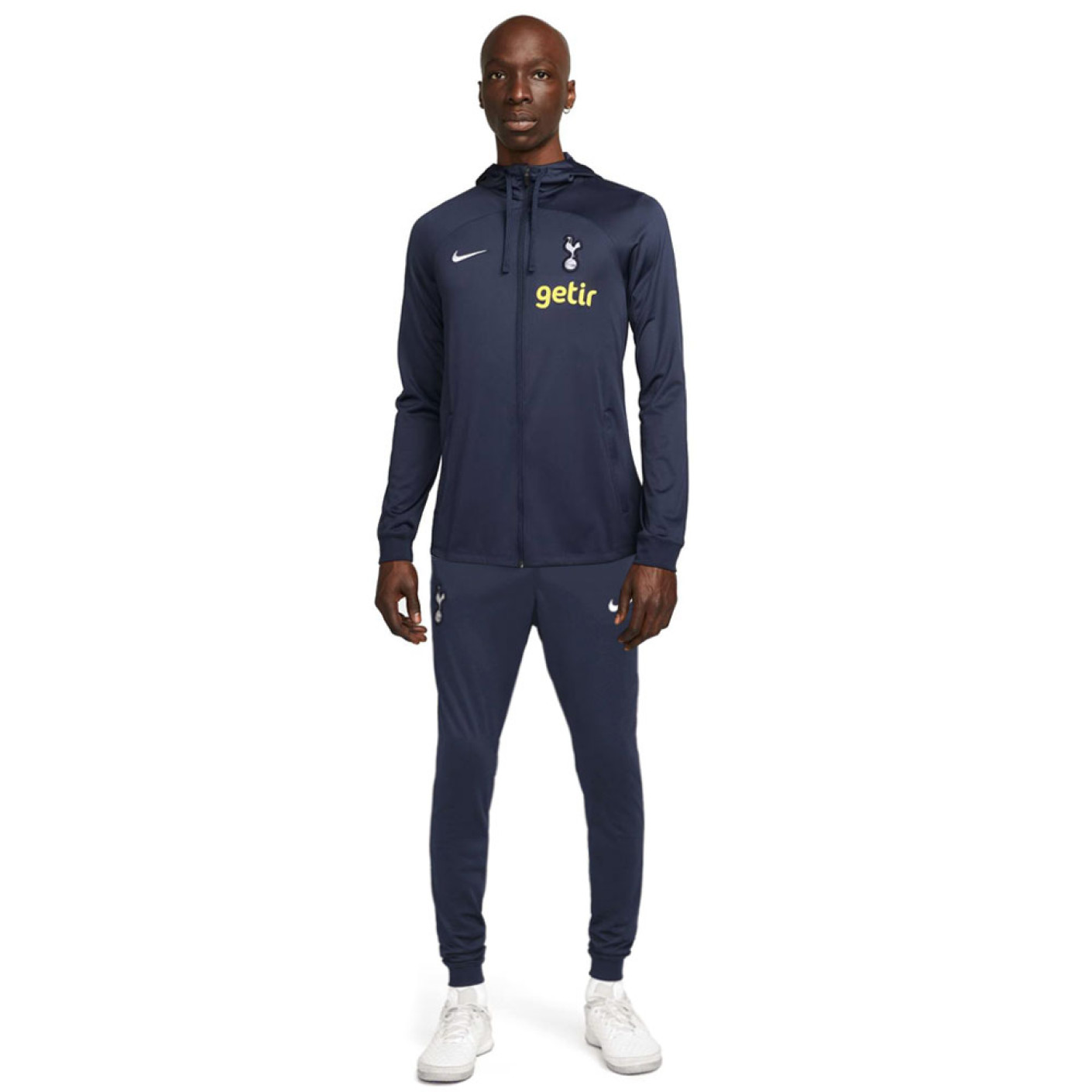 Nike Tottenham Hotspur Strike Track Survêtement Full-Zip Hooded 2023-2024 Bleu Foncé Mauve Clair Blanc