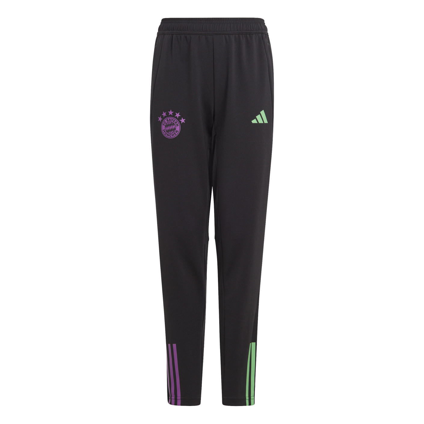 adidas Bayern Munich Pantalon d Entra nement 2023 2024 Enfants Noir Vert Mauve