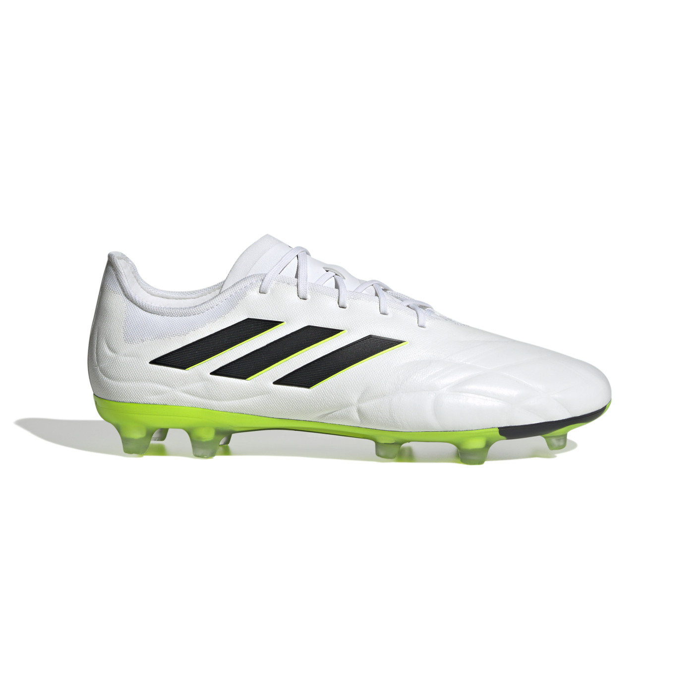 adidas Copa Pure.2 Gazon Naturel Chaussures de Foot (FG) Blanc Noir Jaune Vif