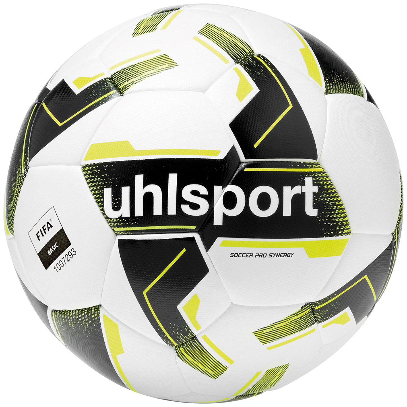 Uhlsport Soccer Pro Synergy Ballon de Foot Taille 5 Blanc Noir Jaune