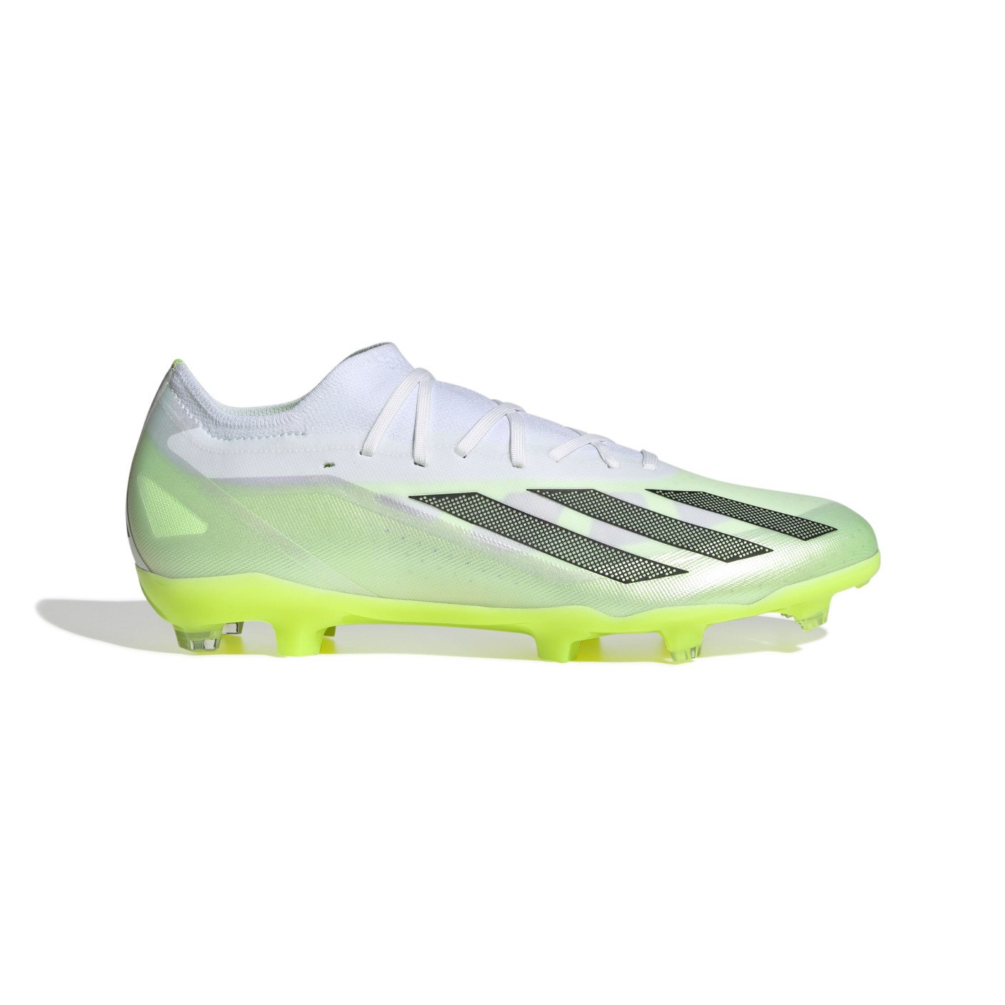 adidas X Crazyfast.2 Gazon Naturel Chaussures de Foot (FG) Blanc Jaune Vif Noir