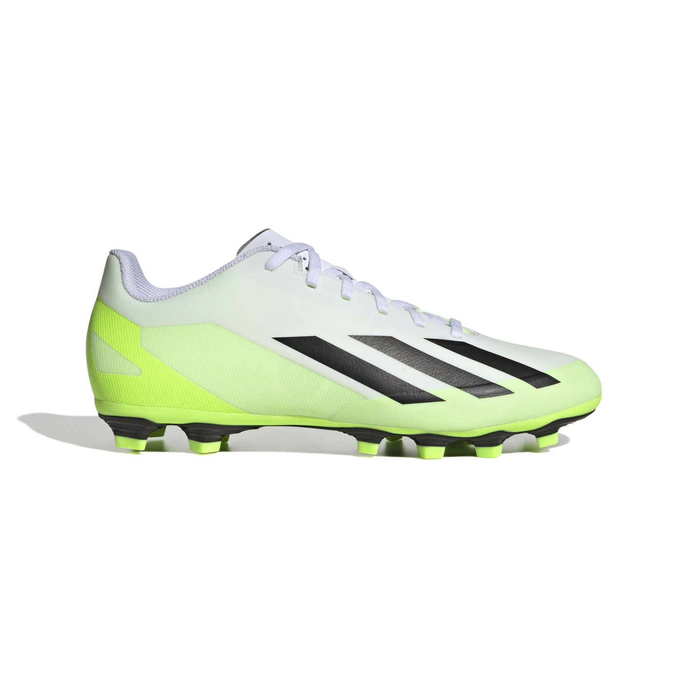 adidas X Crazyfast.4 Gras Kunstgras Voetbalschoenen FxG Wit Felgeel Zwart