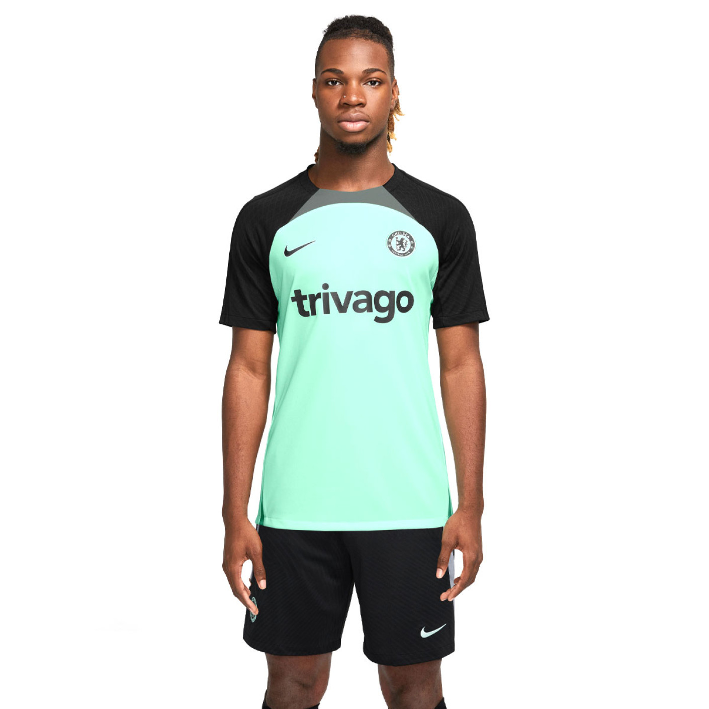 Nike Chelsea Strike Trainingsset 2023-2024 Mintgroen Zwart Grijs