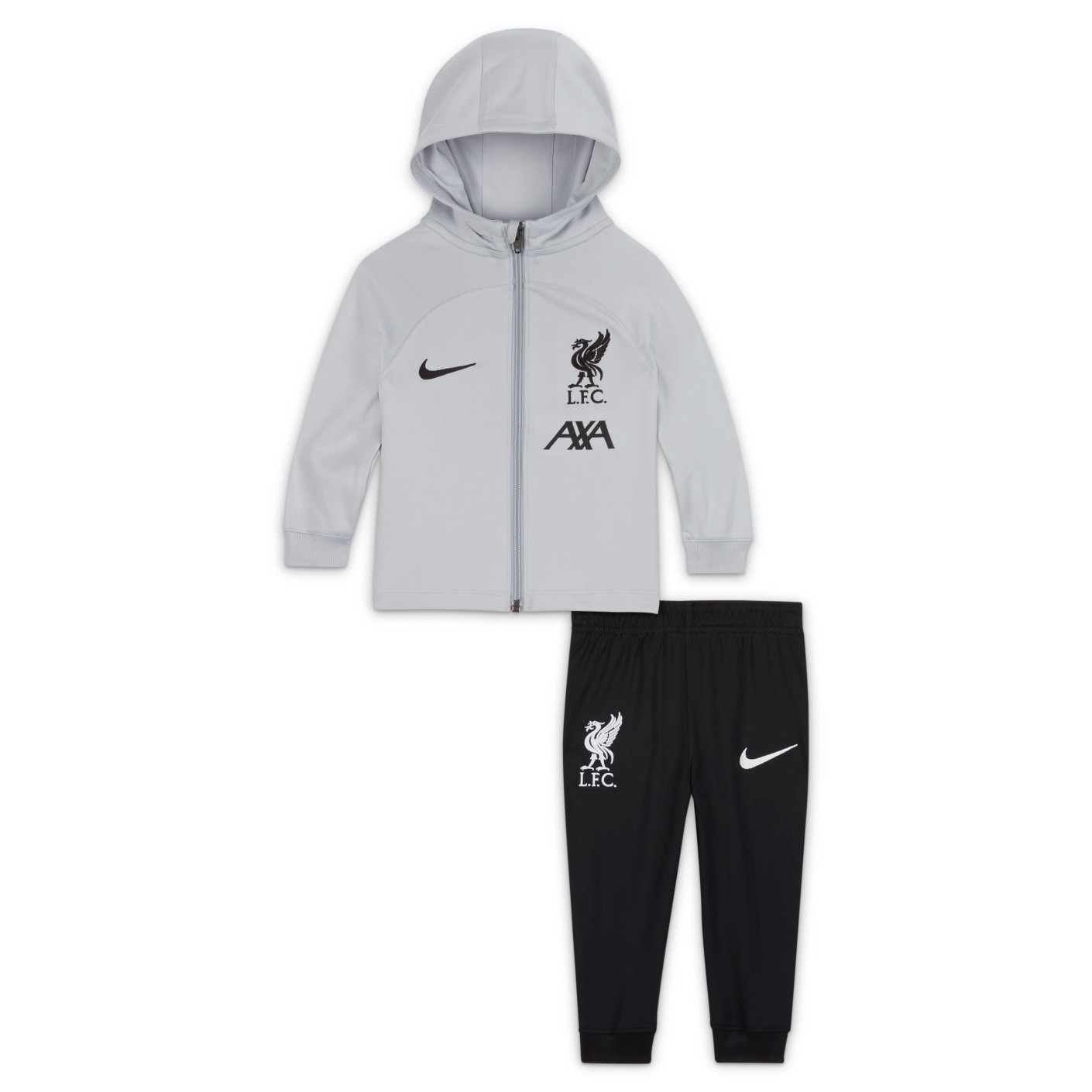 Nike Liverpool Strike Survêtement à Capuche Full-Zip 2023-2024 Bébé Gris Noir Blanc