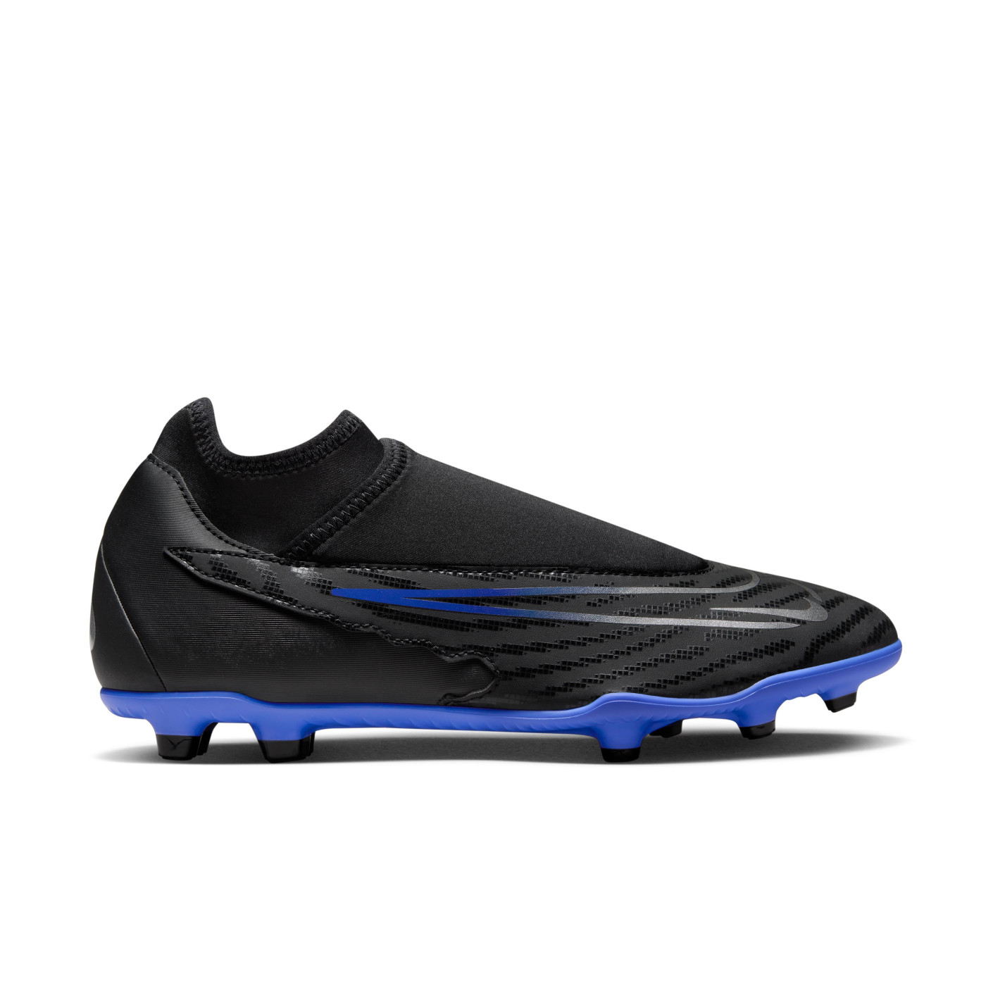 Nike Phantom GX Club Dynamic Fit Gazon Naturel Gazon Artificiel Chaussures de Foot (MG) Noir Bleu