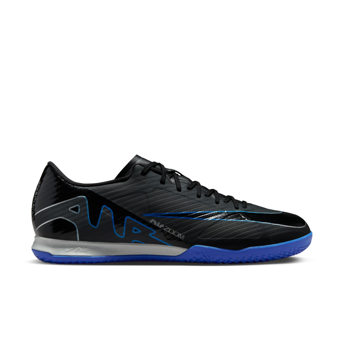 Nike Zoom Mercurial Vapor 15 Academy Chaussures de Foot en Salle (IN) Noir Bleu