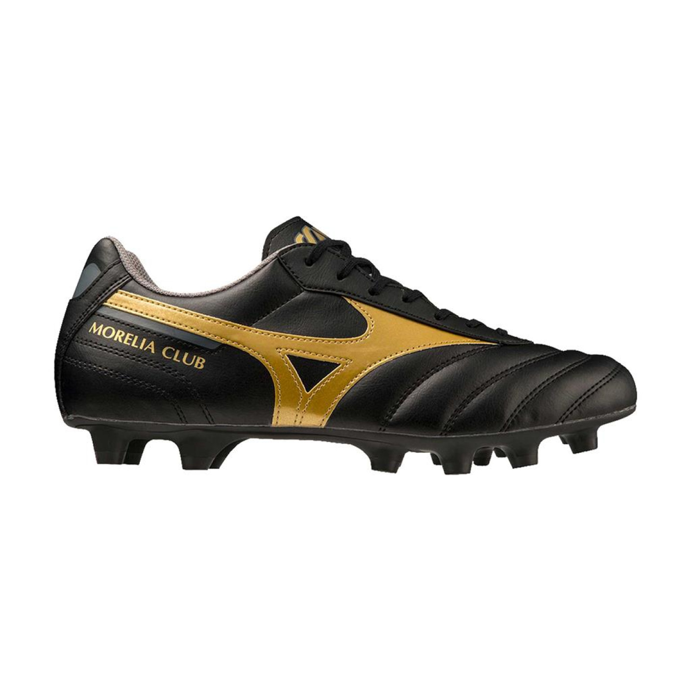 Mizuno Morelia II Club Gras Voetbalschoenen (FG) Zwart Goud