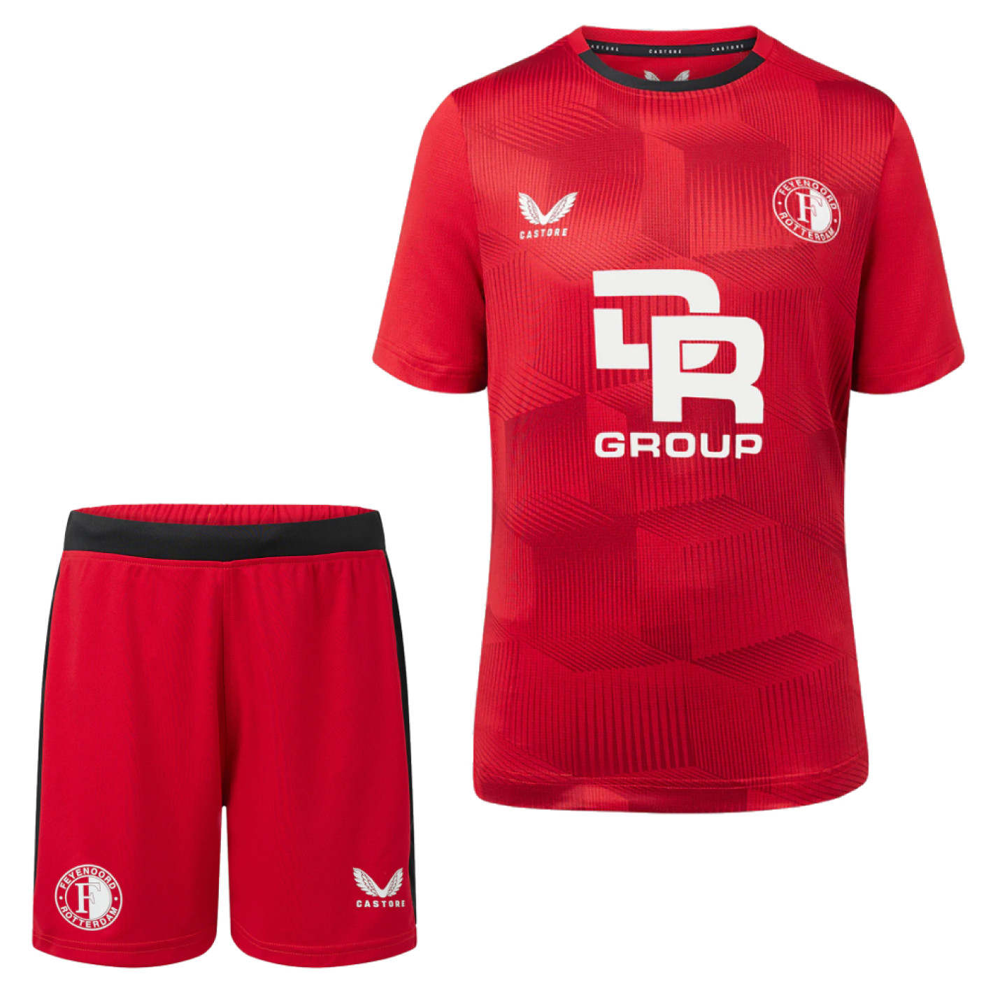 Castore Feyenoord Ensemble Training 2023-2024 Enfants Rouge Noir
